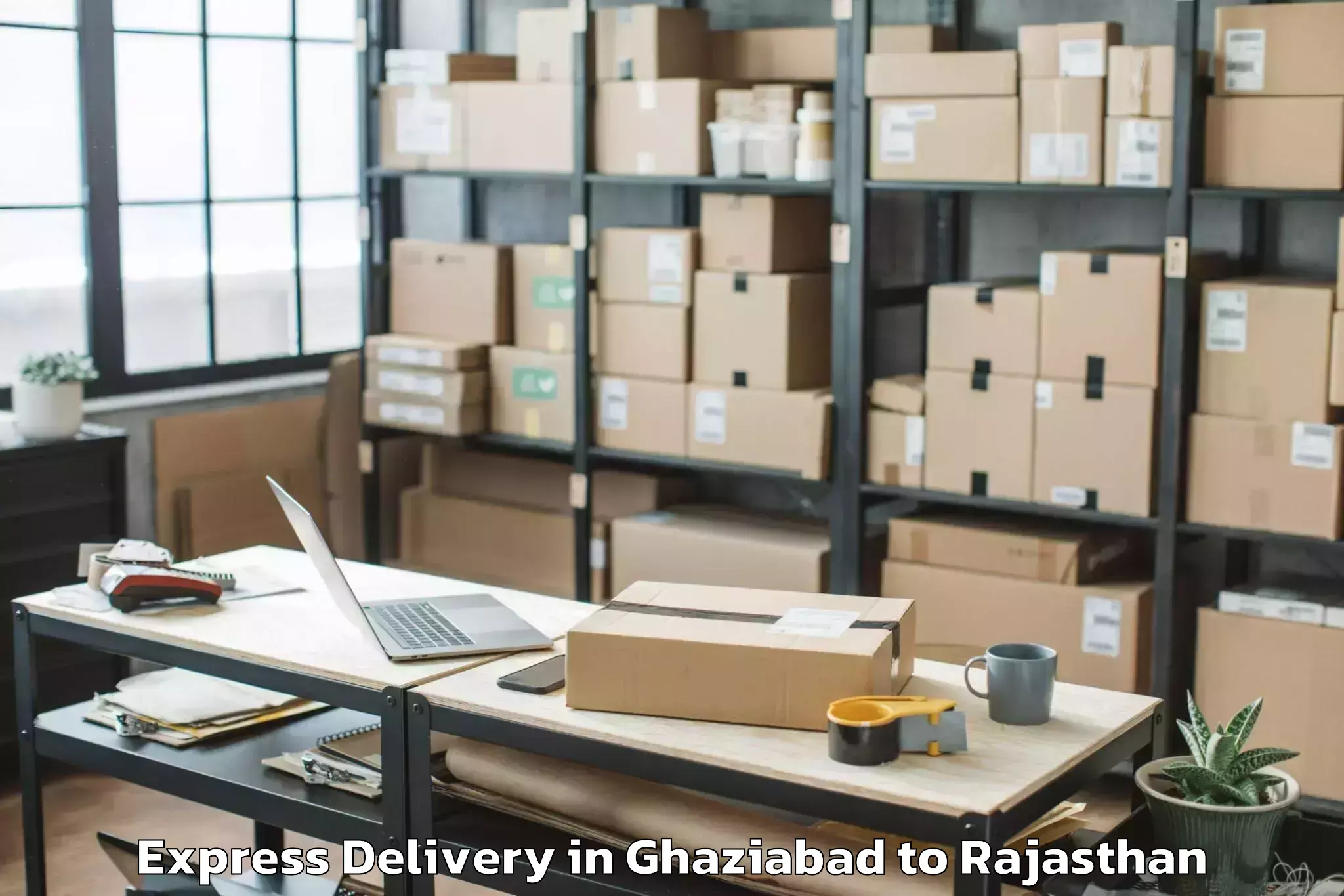 Professional Ghaziabad to Icfai University Jaipur Jaipur Express Delivery